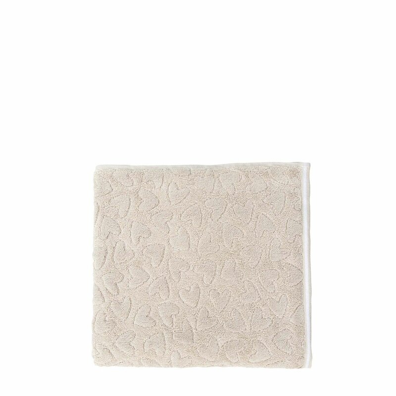 Bastion Collections Duschtuch Herz Beige Cv Towel L 202 Na 1