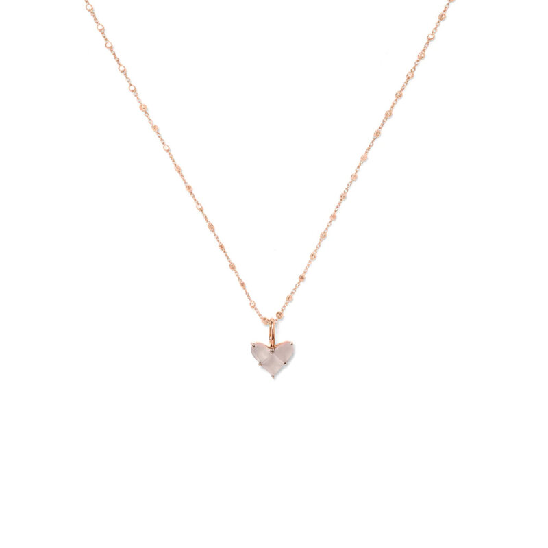 Nicola Hinrichsen Kette Love Necklaces “quarz Rauch” M Rosegold Vergoldet Masterlove Kette Pink