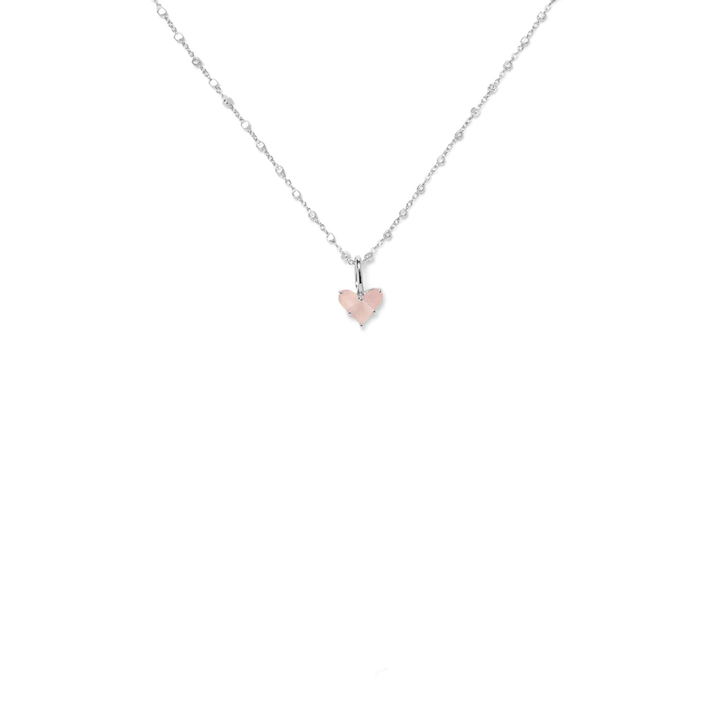 Nicola Hinrichsen Kette Love Necklaces “rosenquarz” S Versilbert Masterlove Kette Pink 001 3copy 1200x