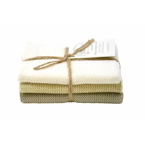 Solwang Wischtuecher 3er Set Helles Khaki Kombi Bio 020313