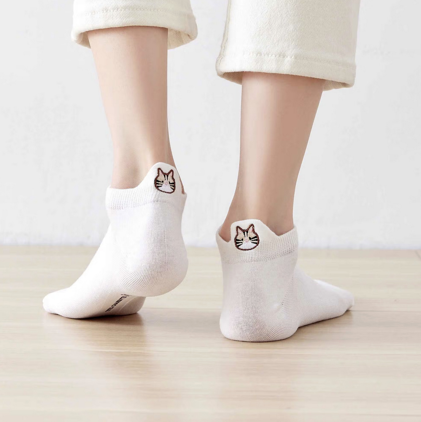 Socken Weiß “kaetzchen 1