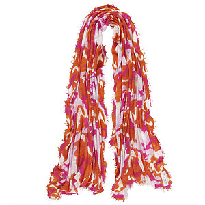 Pur Schoen Camouflage Pink Orange Kaschmirschal Tuch