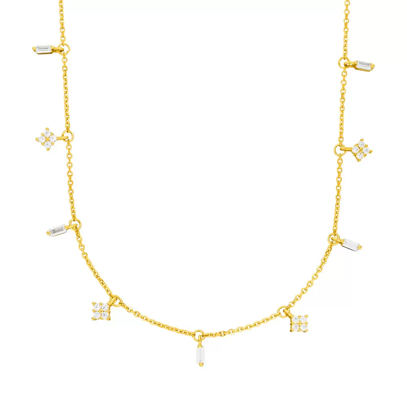 Leaf Choker Gold Cristal