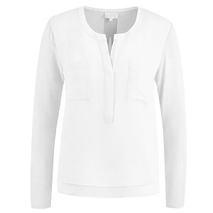 Milano Italy Bluse Basic Weiss