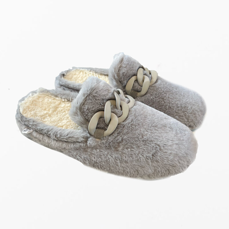 Espadrij Hausschuhe “chausson Cozy” Hellgrau