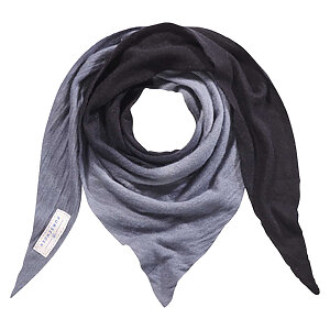 Pur Schoen Schal Ombre Tuch Asphalt Black
