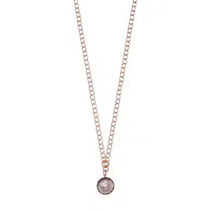 Andra Long Necklace Plumquarz