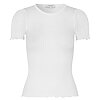 Rosemunde Pointelle T Shirt “new White” 12170719 W0320 1049