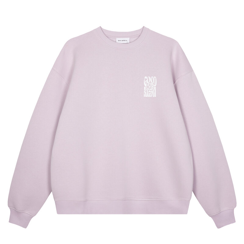 Oh April Oversized Sweater Lilac Good Karma Club