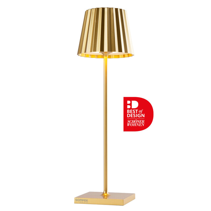 Sompex Tischlampe “troll 2.0” Gold 78187 Sompex Lampe Troll Gold
