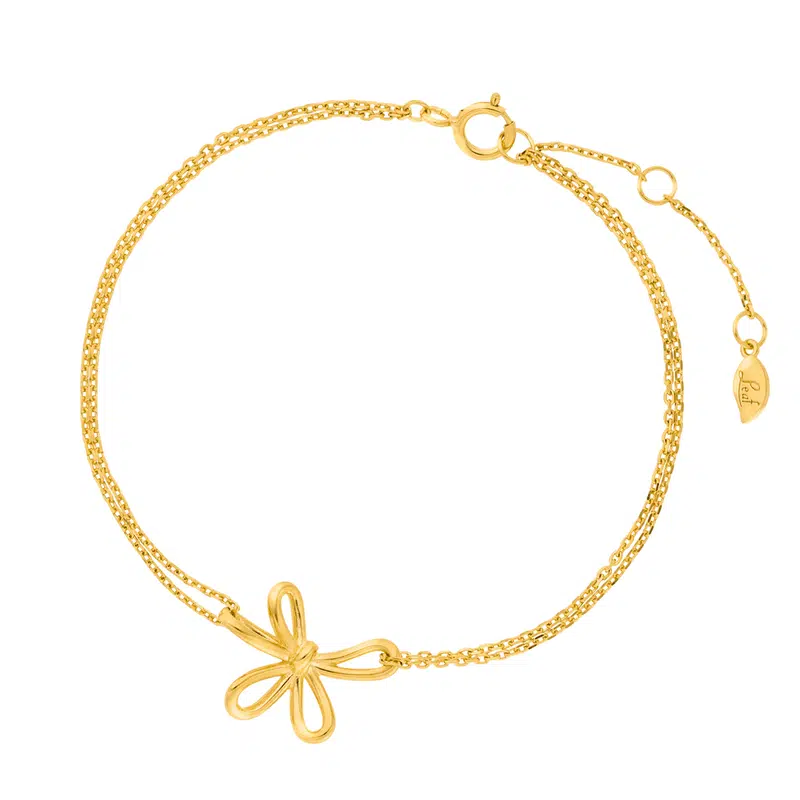 Leaf Armkette Blossom 18 K Gelbgold Vergoldet Ab1090