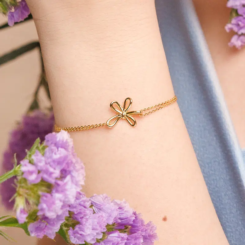 Leaf Armkette Blossom 18 K Gelbgold Vergoldet Ab1090 2