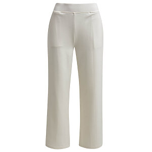 Culotte Pants With Elastic At Back Waist And French Pockets