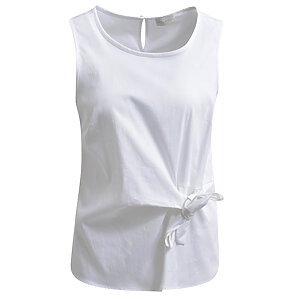 Milano Italy Top With Roundneck And Knot Detail