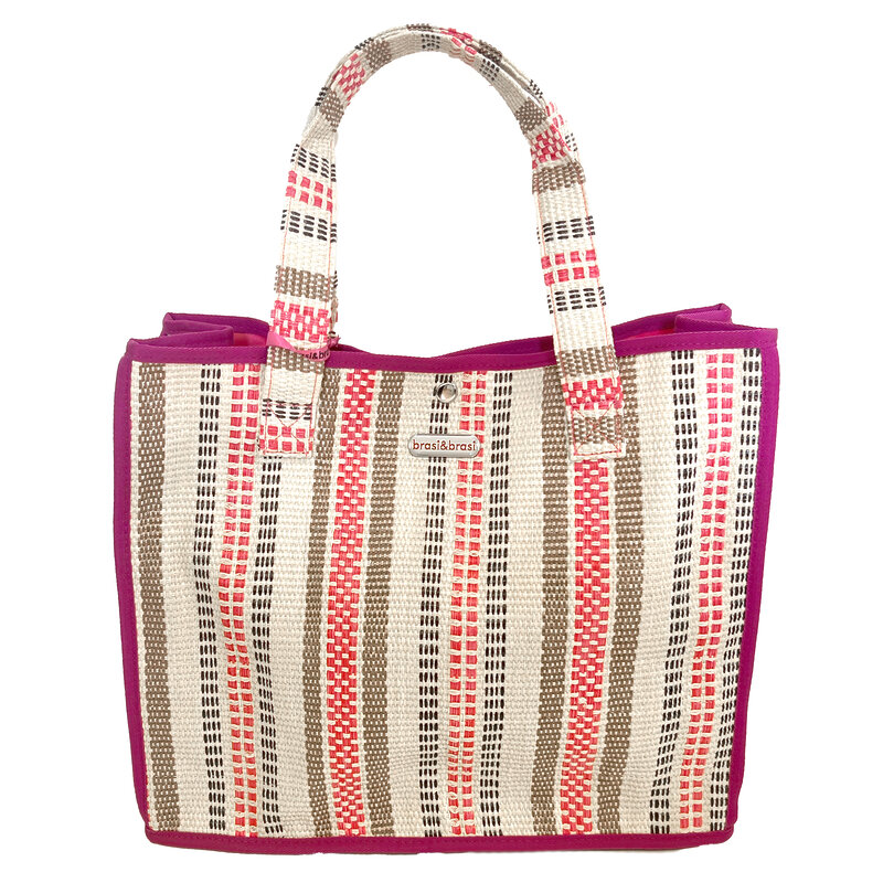 Brasi&brasi Tasche Shopper Basket 'pink'