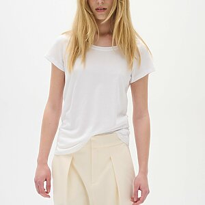 Pure White Kurzarm T Shirt (1)
