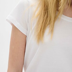 Pure White Kurzarm T Shirt (2)
