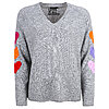  Grace Pullover “bunte Herzen” Grau Neue Kollektion 4321293208