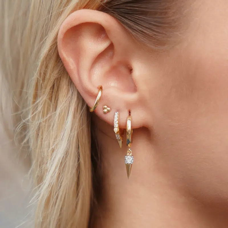 Ohrstecker Bubble 18 K Rosegold Vergoldet Os6254 Leaf Genial Conceptstore 1