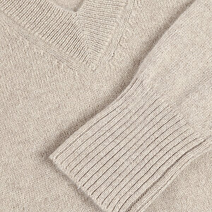 Bloom Pullover V Ausschnitt Sand 