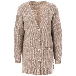 Jc Sophie Strickjacke Long Cardigan “sand” 2532 28 6065