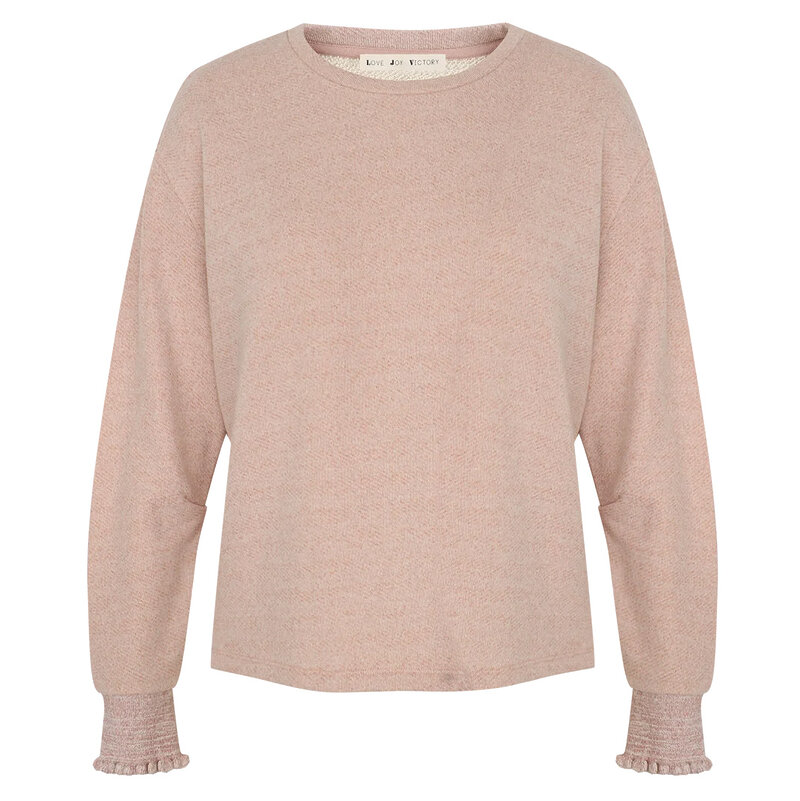 Love Joy Victory Pullover “lurex Copper” 122 204 Rose Copper Front