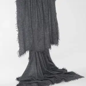 Myromy Kaschmirschal Tibet Storm Grau 2
