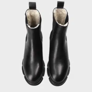 Copenhagen Studios Gefuetterte Boots Cph570 Vitello Teddy Black 3