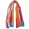 Pur Schoen Kaschmirschal “flower” Bestickt Pink Orange Mix 2