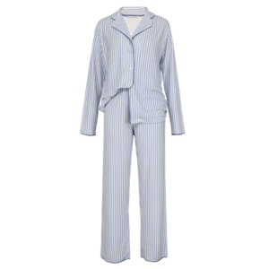 Love Joy Victory Pyjama Lang Streifen “hellblau”