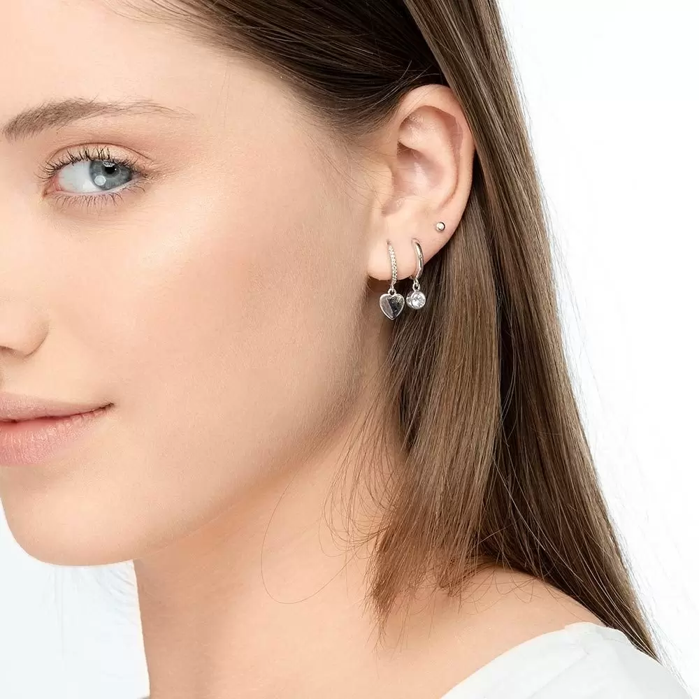 4 Single Creole Pure 925 Sterlingsilber Oh9122 Genial Conceptstore Leaf