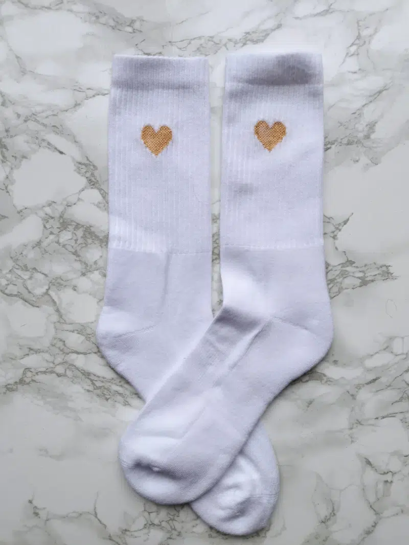 4 Genial Conceptstore Dailysocks Socken Hiaertken Weiß