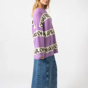 Oh April Pullover Billie Knit Jumper Bright Lila 3