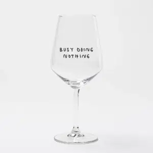 Weinglas By Johanna Schwarzer X Selekkt Busy Doing Nothing 1