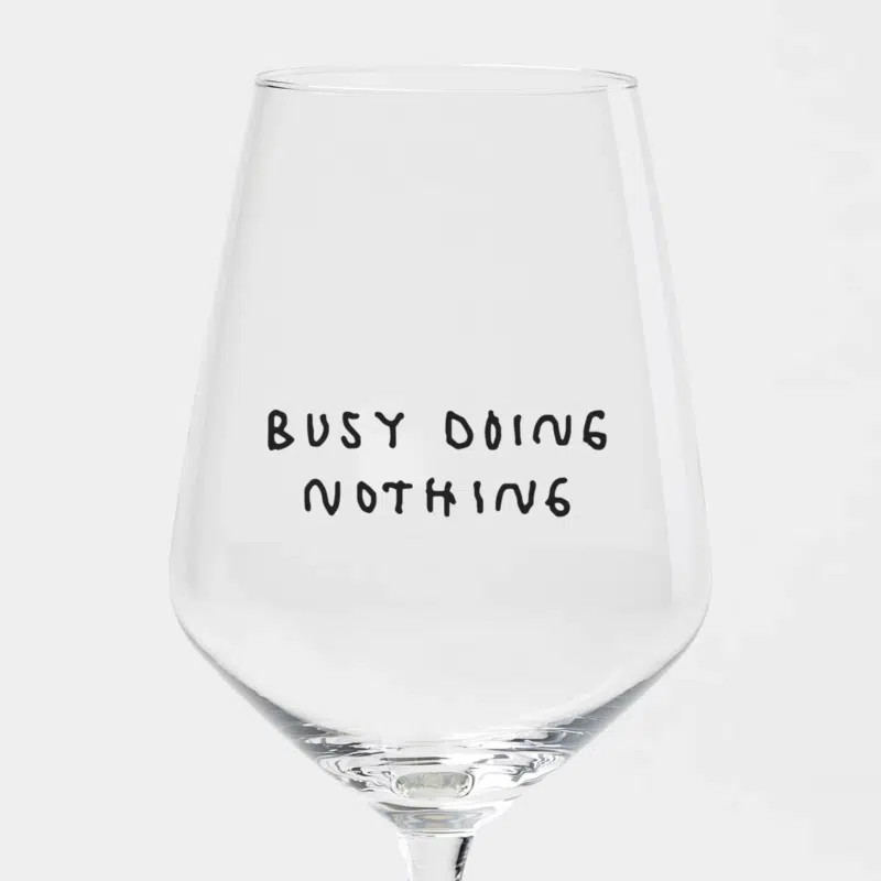 Weinglas By Johanna Schwarzer X Selekkt Busy Doing Nothing