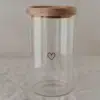 Gl 070 Vorratsglas Herz Genial Coceptstore Eulenschnitt