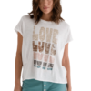 T Shirt Lily Mit Statement Druck 895487