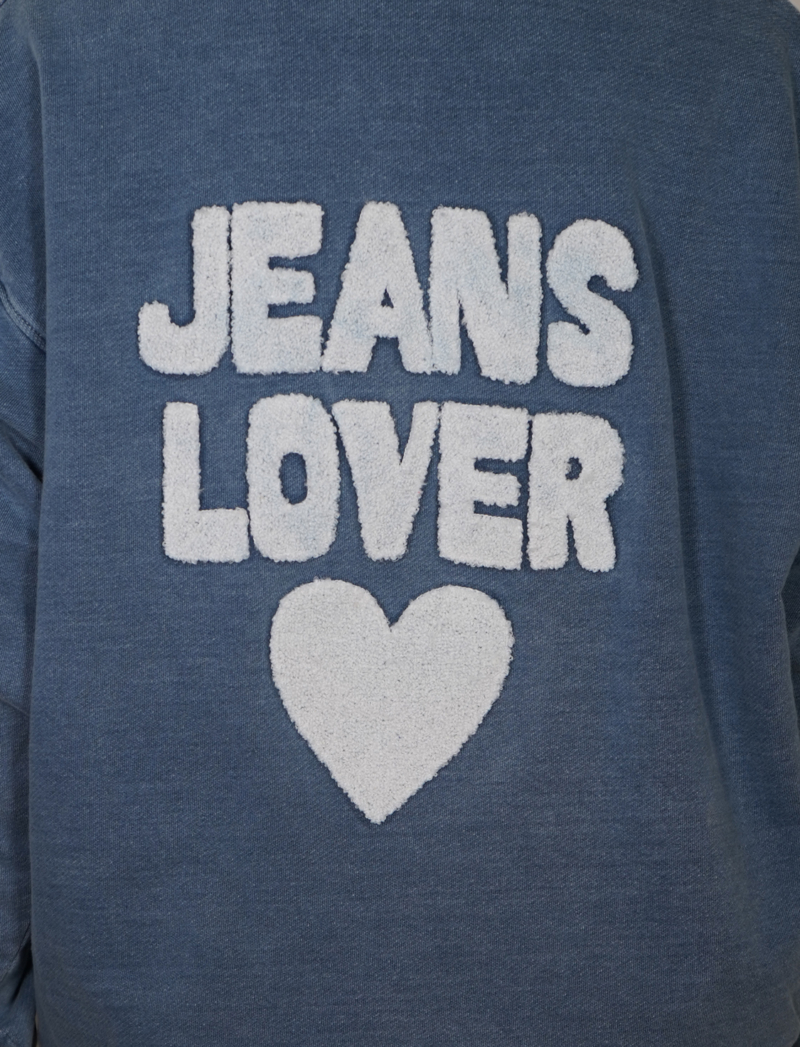 Grace Pullover Sweater 'balloon' Jeansblau Neue Kollektion 1