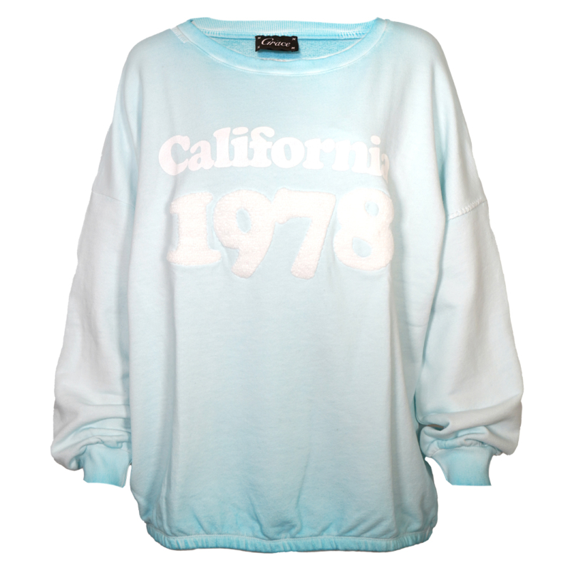 Grace Sweatshirt 'california' Mint Neue Kollektion