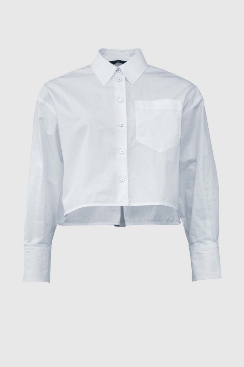 Wblshorty20ls20cropped20shirt White