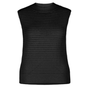 Bloom Crochet Sleeveless Top 5147 Schwarz