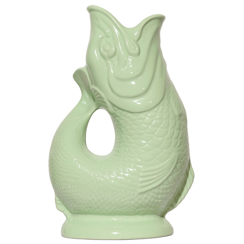 Gluckigluck Fisch Karaffe Vase Xl 'pistachio'