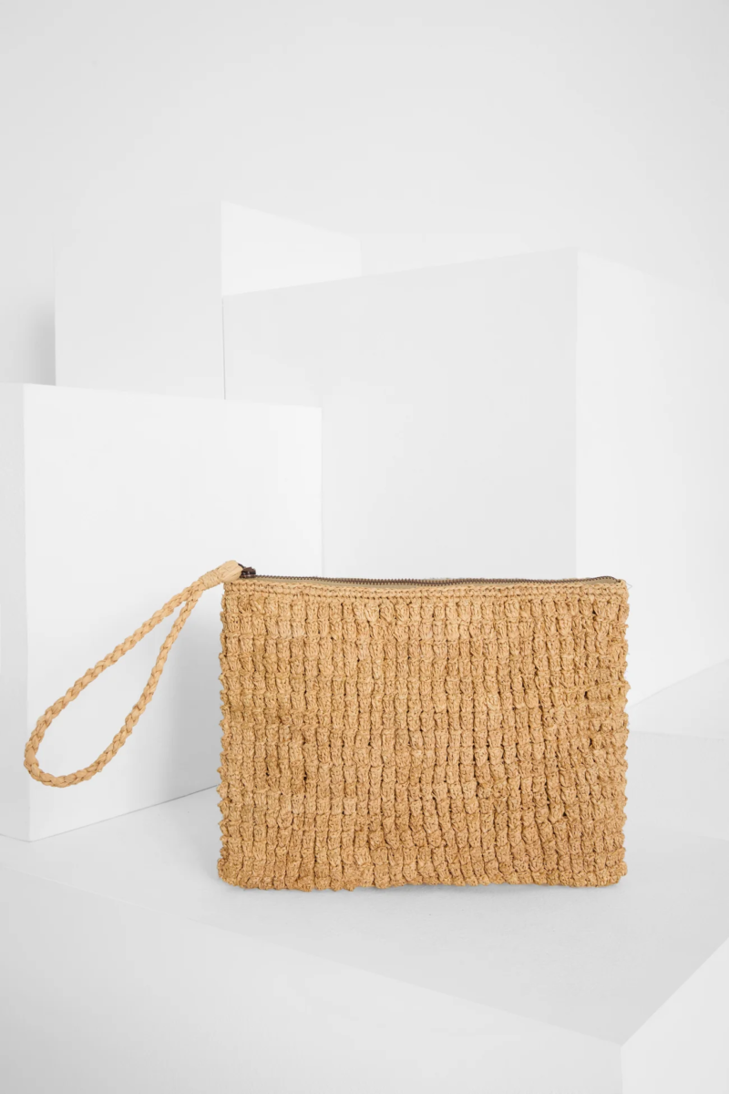 Ibeliv Raffia Clutch Club Tea 2606 21 Ibeliv Club 0014
