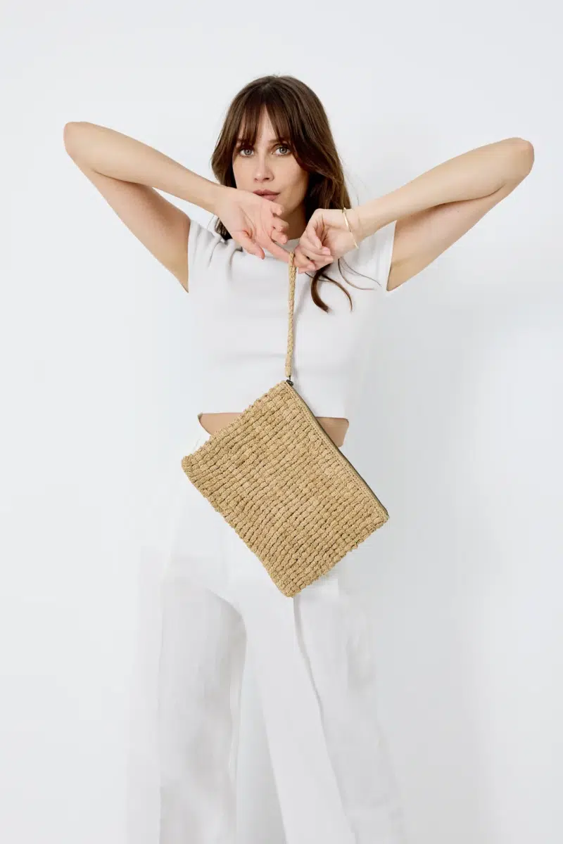 Ibeliv Raffia Clutch Club Tea 2606 26 Ibeliv Club 052