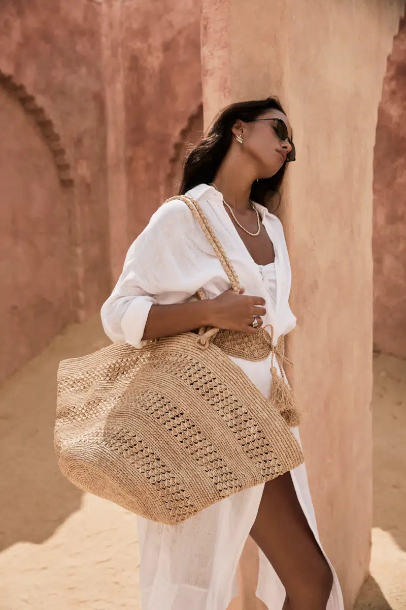 Ibeliv Raffia Korb Tasche Sol Tea 5