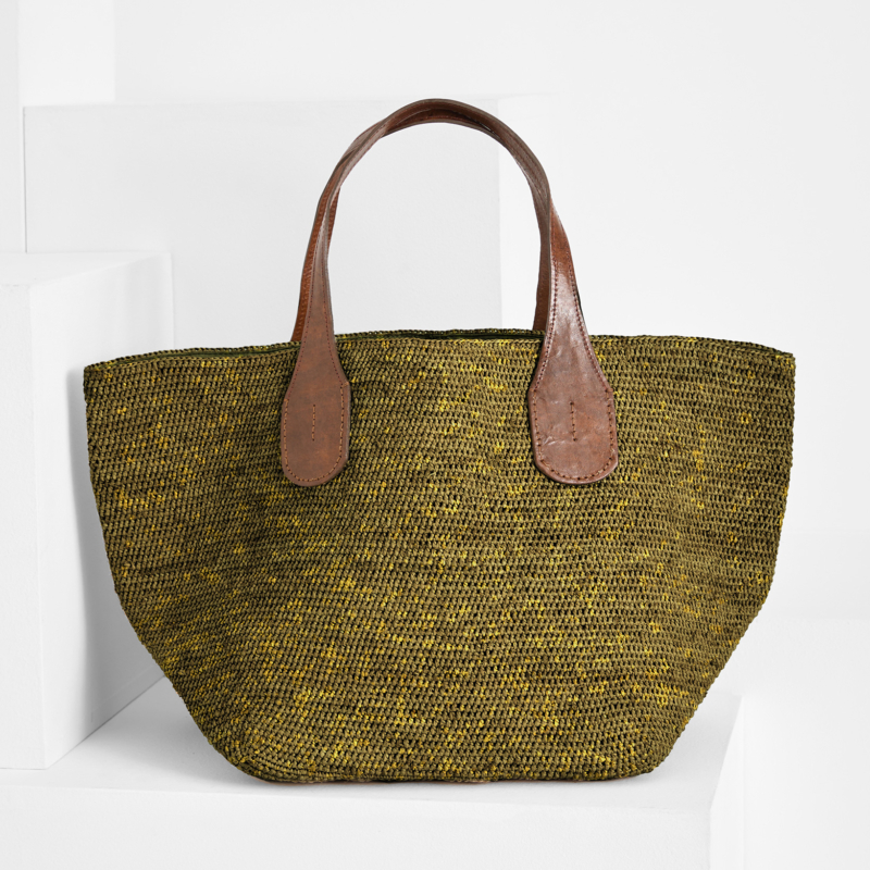 Ibeliv Raphia Tasche Shopper 'tokyo Ii' Savane