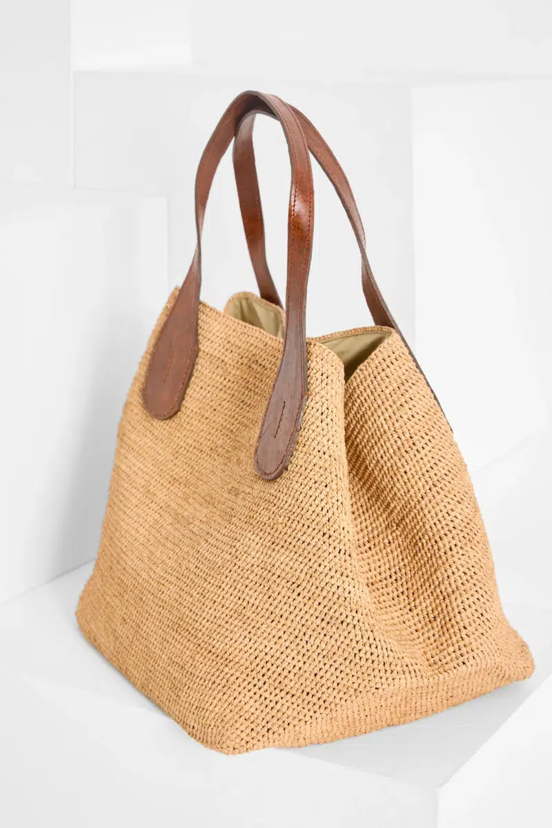 Ibeliv Raphia Tasche Shopper Tokyo Ii Tea 2606 21 Ibeliv Tokyo2 0017