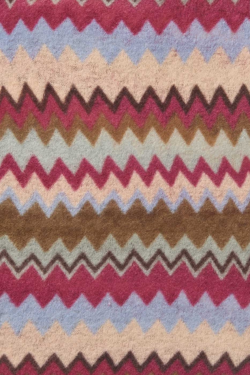 Pur Schoen Schal Chevron Oliv Beere Schal 3