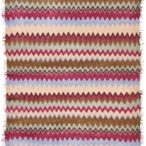 Pur Schoen Schal Chevron Oliv Beere Schal 4