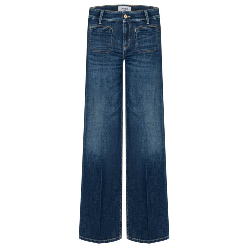 Cambio Jeans 'tess' Wide Leg Stoned Used Cambio 53 5058 9150 0096 15